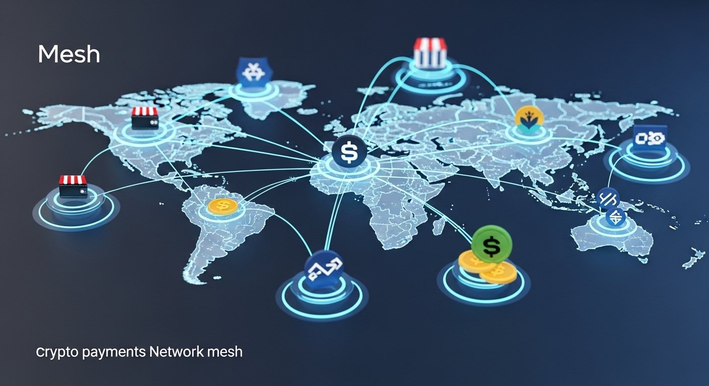 crypto payments network mesh funding